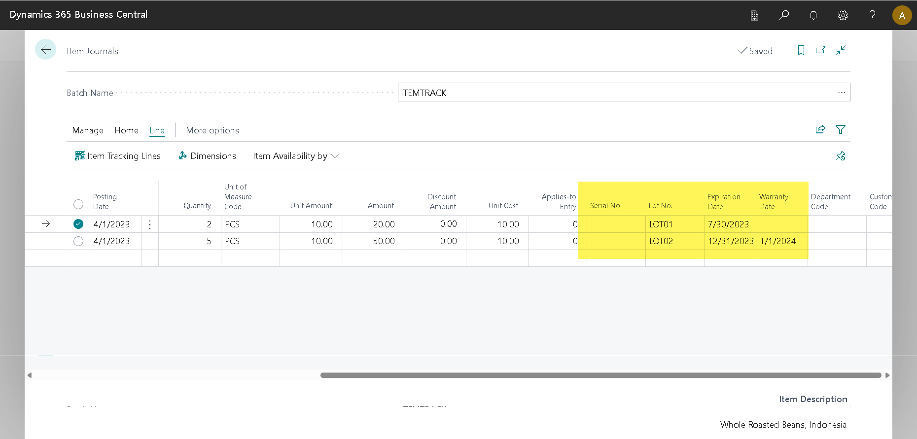 New Feature to “Add Item tracking lines from Item Journal lines” on Microsoft Dynamics Business Central (aka from v22.0)